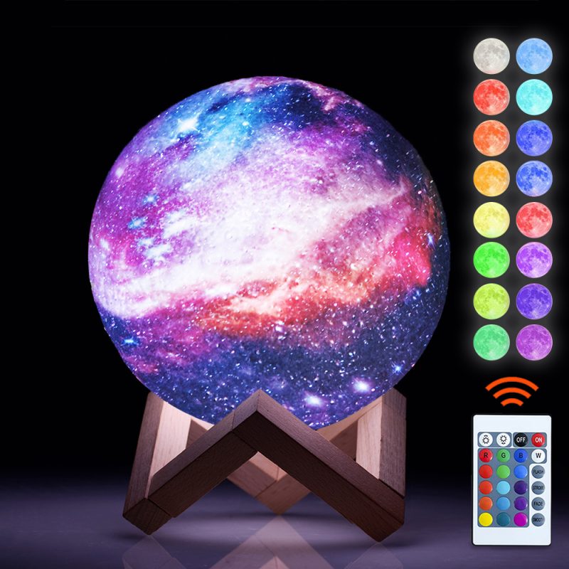 Lună magică - Lampă 3D 16 culori