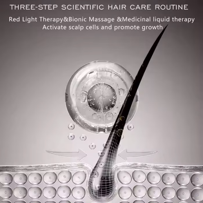 Perie Masaj Scalp cu Terapie cu Lumină Roșie - imagine 5