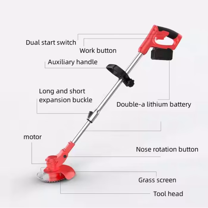 Motocoasă electrică cu acumulator - imagine 2